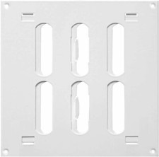 White Metal Air Vent Grille / 150mm x 150mm / with Adjustable Shutter/Modern