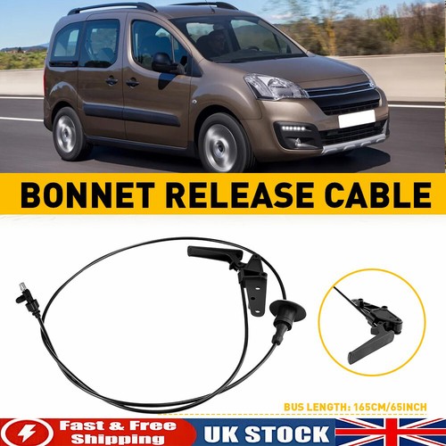 Bonnet release cable latch - release, +