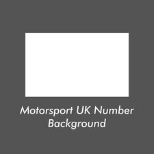 2x Motorsport UK Number Square