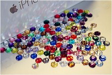 5000/10000 RESIN FLAT BACK RHINESTONES DIAMANTE CLEAR NAIL ART CRAFT GEMS 2-6mm
