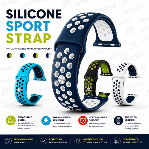 Silicone sport band for apple - sport,