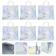 6 Pcs Grocery Bags PVC