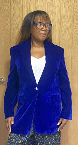 Zara purple velvet blazer - zara,