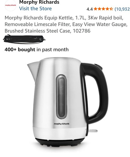 Morphy richards equip kettle - morphy,