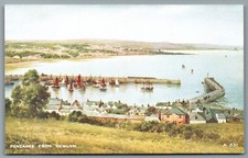 PENZANCE Art Colour Postcard from Newlyn Cornwall Sailing Boats - Brian Gerald