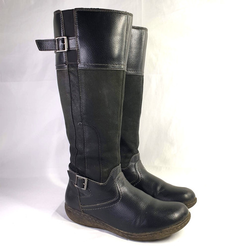 Clarks knee high boots black - knee,