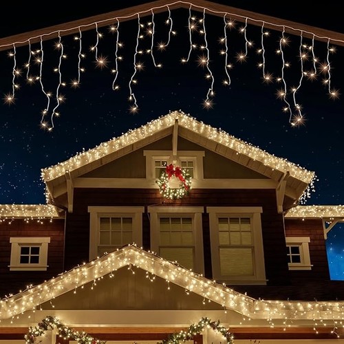 120 led icicle - led, lights