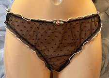 Woman’s Ladies CD TV sexy Sheer Stretchy knickers Panties Briefs Size XL  14/16