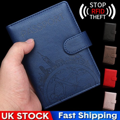 Card holder leather passport - card,