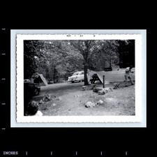 Old Vintage Photo MAN CAMPING