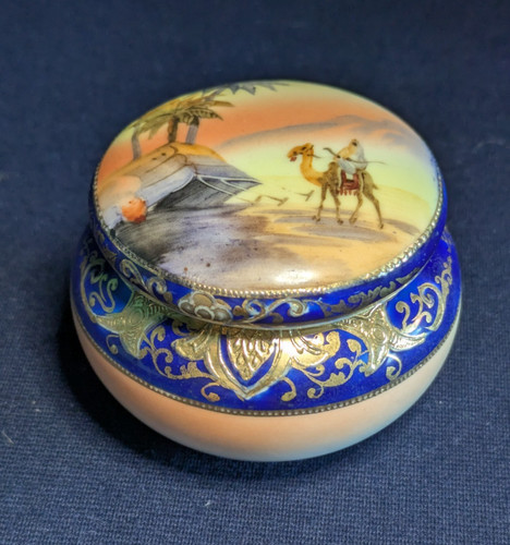 Noritake desert scene man - noritake,