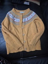 Mini Boden Fairisle Girls Cardigan  4-5 Age
