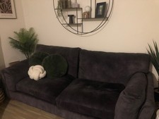 3 piece velvet M&S sofa - perfect condition