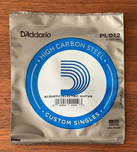 D'Addario plain steel single
