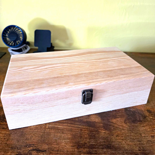 Wooden storage box with - storage,