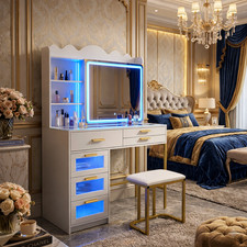 LED Dressing Table & Stool |