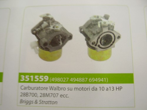 Carburetor engine briggs - engine, &