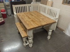 COUNTRY MANOR 4FT X 3FT RECLAIMED PAINTED DINING KITCHEN TABLE HANDMADE IVORY