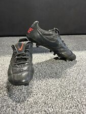 Classic Nike Premier II Black Red Size Uk 7 SG Leather Football Boots 