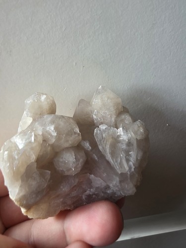 Natural quartz crystal cluster - natural,