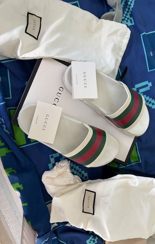 Gucci men slides white - gucci, men's
