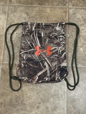 Under Armour Camo Hunting Outdoor Drawstring Backpack Gym Bag Realtree Max-5