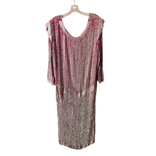 Vintage hot pink - vintage, silk