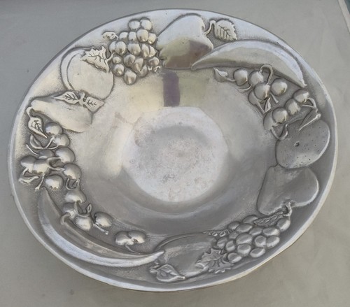 Pewter fruit embossed - pewter,