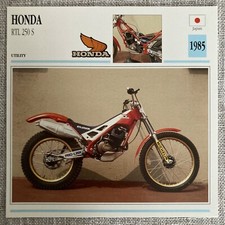Honda RTL 250 S Utility 1985 Japan Edito Service Atlas Motorcycle Card