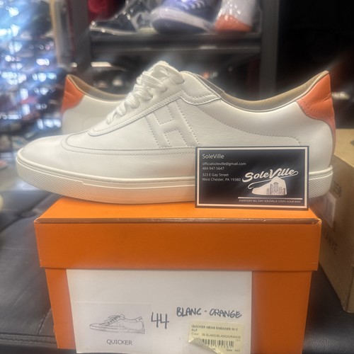 Hermes white and orange - and,
