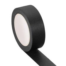 Colored Masking Tape 9/16" x 11 Yards, Color Code Labeling Tape, Black