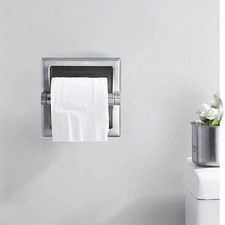 Silver Recessed Toilet Paper