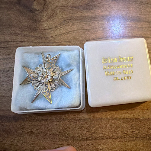 Maltese pendant cross and