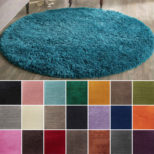 Shaggy rugs circular round - circular,