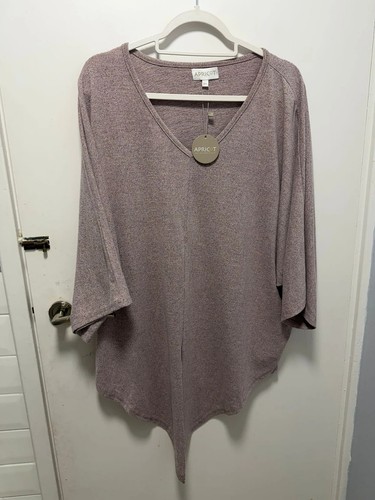 Apricot blush pink thin - , knit