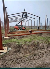 STEEL FRAMED BUILDING PORTAL FRAME Agricultural Shed Garage Workshop 60x30x16