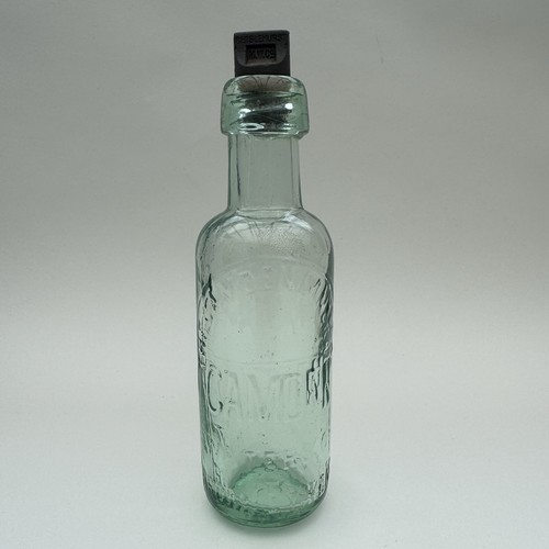 Antique aqua glass bottle - antique,