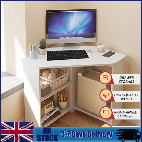 White wood office - white,