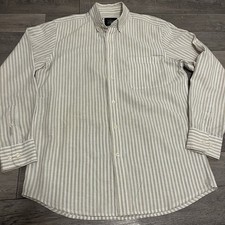 The Saville Row Company Linen Blend Shirt Men’s Size S 55% Linen 45% Cotton