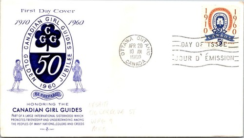 Canada fdc 1960 canadian girl - canada,