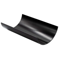 112mm Black Half Round PVC