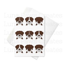 Braque francais pyrenean card - francais,