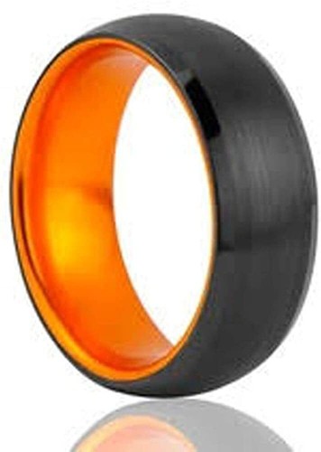 8mm tungsten carbide - tungsten, black