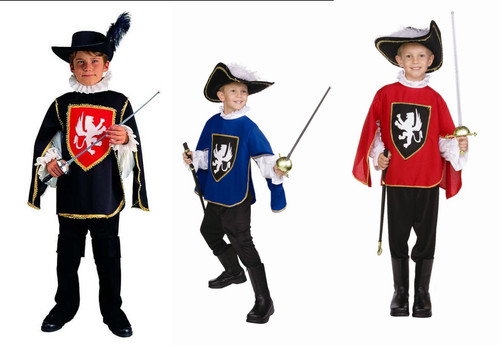 Child three musketeer costume - child,