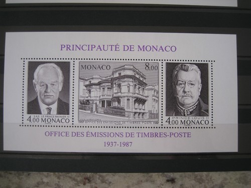 Monaco mnh 1987 - m/s,