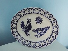 Emma Bridgewater Blue Hen Oval