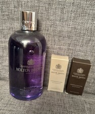 NEW Molton Brown Bluebell & Wild Strawberry Shower Gel PLUS (x2) Perfume Mini’s