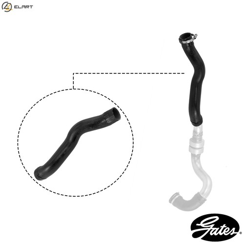 Charge air hose - air, 09-0808