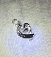Tiffany And Co Silver 925 Heart Love Pendant