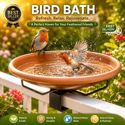 Bird bath copper - bath,
